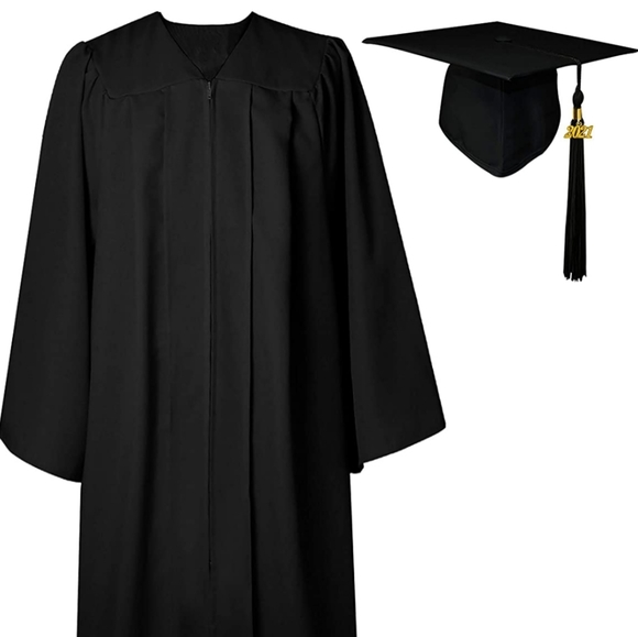 Jostens Graduation cap gown 5'10"- 6' college - Picture 2 of 5